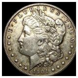 1901-S Silver Morgan Dollar NEARLY UNCIRCULATED