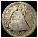 1875-S Silver Twenty Cent Piece NICELY CIRCULATED