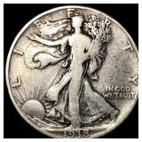 1938-D Silver Walking Liberty Half Dollar LIGHTLY