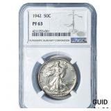 1942 Walking Liberty Half Dollar NGC PF63