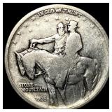 1925 Silver Stone Mountain Half Dollar NICELY CIRC