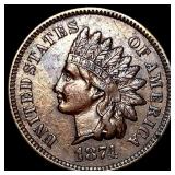 1874 Indian Head Cent CLOSELY UNCIRCULATED