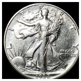 1938-D Silver Walking Liberty Half Dollar CLOSELY