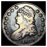 1829 Capped Bust Half Dollar ABOUT UNCIRCULATED