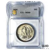 1934 Texas Half Dollar ICG MS68