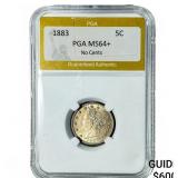 1883 Liberty Victory Nickel PGA MS64+ No Cents
