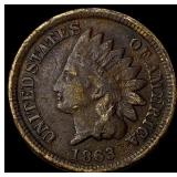 1863 Indian Head Cent NEARLY UNCIRCULATED