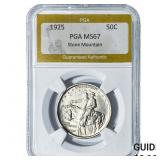 1925 Stone Mountain Half Dollar PGA MS67