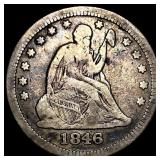 1846 Seated Liberty Quarter LIGHTLY CIRCULATED