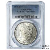 1878 8TF Morgan Silver Dollar PCGS MS63 VAM16 Trip