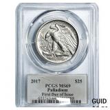 2017 $25 Palladium 1oz PCGS MS69