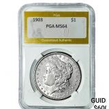 1903 Morgan Silver Dollar PGA MS64