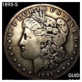 1895-S Morgan Silver Dollar ABOUT UNCIRCULATED