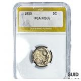 1930 Buffalo Nickel PGA MS66