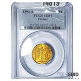 1893-A 20Fr France PCGS MS64