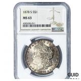 1878-S Morgan Silver Dollar NGC MS63