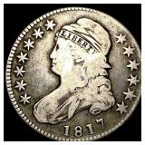 1817 Capped Bust Half Dollar LIGHTLY CIRCULATED