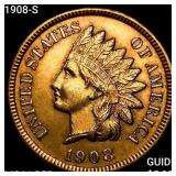 1908-S Indian Head Cent CHOICE BU RD