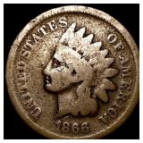 1866 Indian Head Cent NICELY CIRCULATED