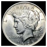 1922 Silver Peace Dollar UNCIRCULATED