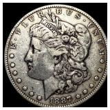 1887 Morgan Silver Dollar NEARLY UNCIRCULATED