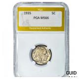 1935 Buffalo Nickel PGA MS66