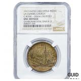 1917 Argentina Silvered Brass La Cumbre Church Med