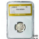 1930-S Buffalo Nickel PGA MS66+