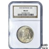 1937 Roanoke Half Dollar NGC MS65