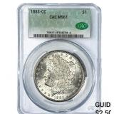 1885-CC Morgan Silver Dollar CAC MS61