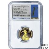 1776-2026-W $10 Gold American Eagle 1/4oz NGC PF70