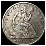 1855-O Silver Half Dollar NEARLY UNCIRCULATED