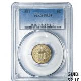 1881 Shield Nickel PCGS PR64