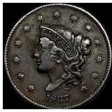 1837 Coronet Head Large Cent NEARLY  UNCIRCULATED