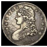 1834 Capped Bust Half Dollar NEARLY  UNCIRCULATED