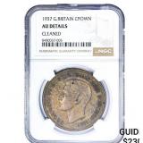 1937 Australia Silver Crown NGC AU Details