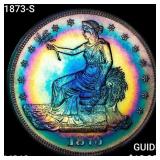 1873-S Silver Trade Dollar CHOICE BU+