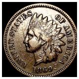 1869 Indian Head Cent NEARLY UNCIRCULATED