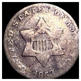 1852 Silver Three-Cent Piece NICELY CIRCULATED