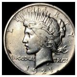 1921 Silver Peace Dollar NEARLY UNCIRCULATED