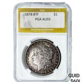 1878 8TF Morgan Silver Dollar PGA AU55