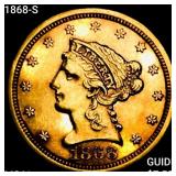 1868-S $2.50 Gold Quarter Eagle UNCIRCULATED