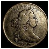 1806 Copper Half Cent LIGHTLY CIRCULATED