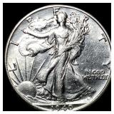 1940 Walking Liberty Half Dollar CLOSELY UNCIRCULA