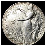 1915-S Silver Panama-Pacific Half Dollar CLOSELY U