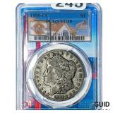1890-CC Morgan Silver Dollar PCGS VG10
