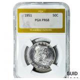 1951 Franklin Half Dollar PGA PR68