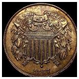 1867 Two-Cent Piece CLOSELY UNCIRCULATED