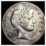 1893-O Silver Barber Half Dollar NEARLY UNCIRCULAT