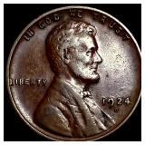 1924-D Lincoln Wheat Cent NEARLY UNCIRCULATED